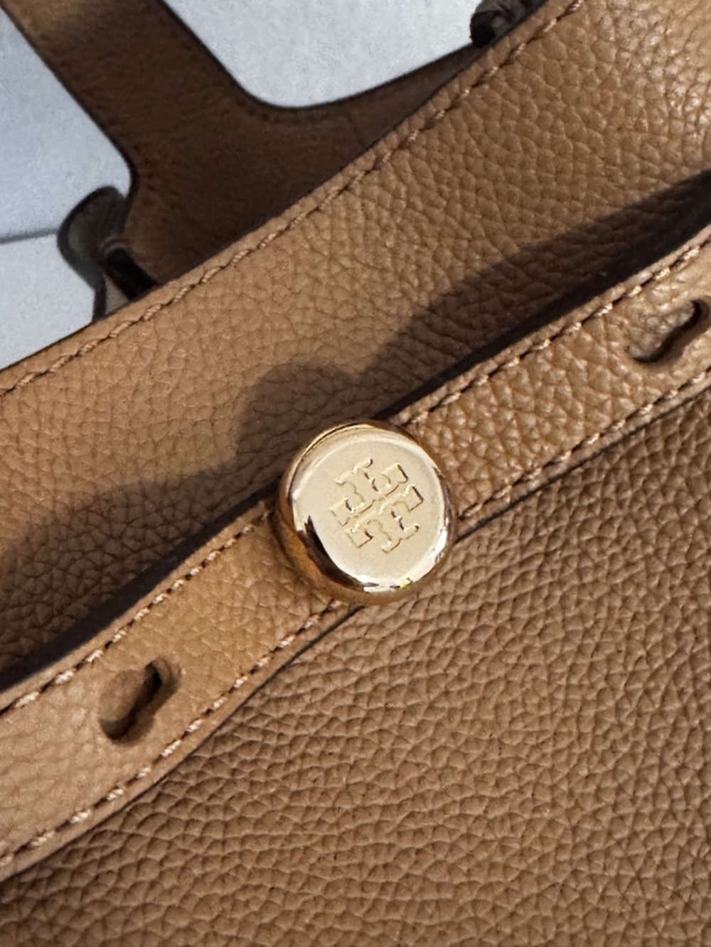 Tory Burch Brown Leather Crossbody Tote - Picture 4 of 13